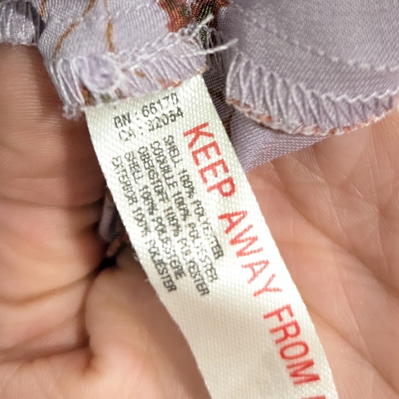 NWT Free People On My Own Printed Midi In Lilac Combo, Size M (See Mark)🌙☺️ - Picture 12 of 12